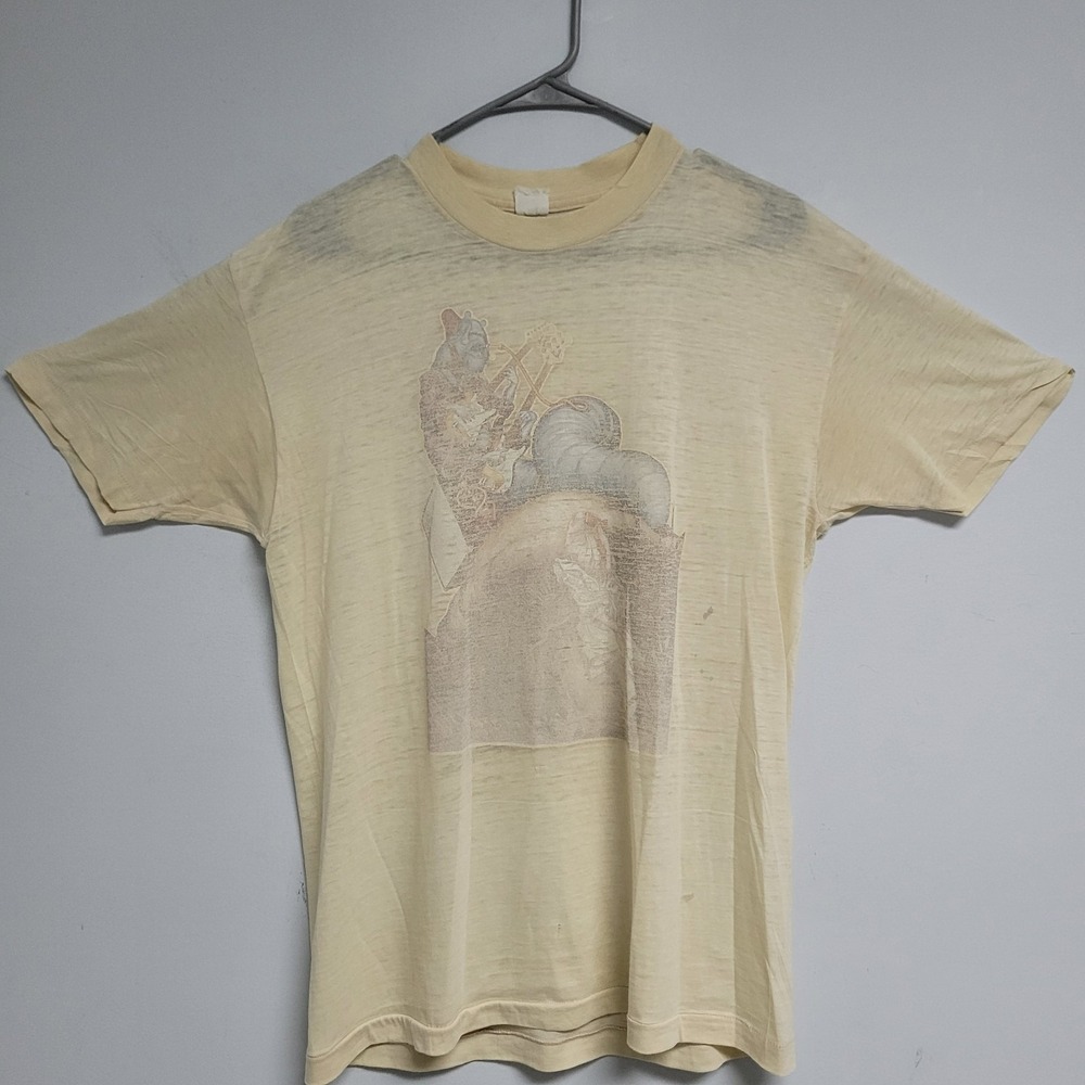 Vintage‎ Fender Shirt Tee Faded Mens XL Double Neck Monster Single Stitch